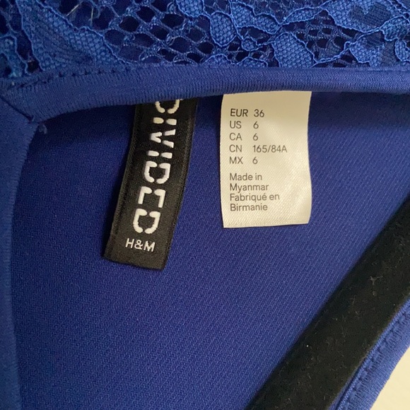 H&M Lace Long Sleeve Mini Dress - Picture 6 of 7